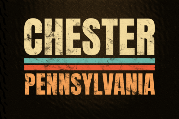 Chester Pennsylvania Retro Color: Vintage Charm for Modern Designs