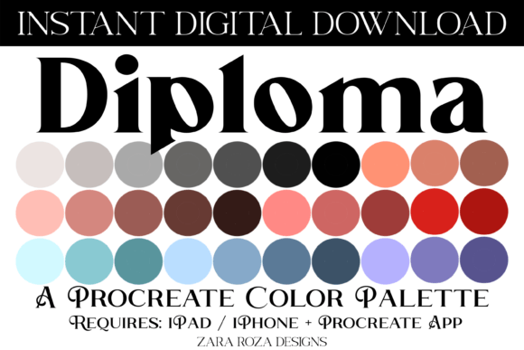 Diploma Procreate Color Palette: A Designer’s Guide to Harmonious Color Schemes