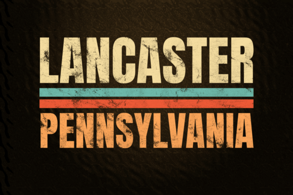 Lancaster Pennsylvania Retro Color: A Vintage Design Blueprint