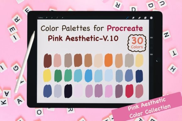Mastering the Pink Aesthetic: A Guide to Procreate Color Palettes V.10