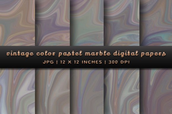 Nostalgic Elegance: Styling with Vintage Pastel Marble