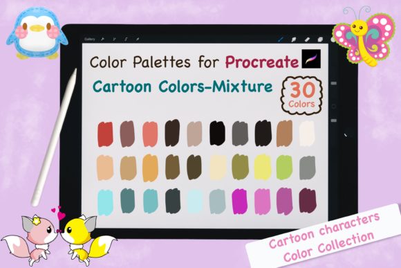 Procreate Color Palettes: Cartoon Mixture for Vibrant Art