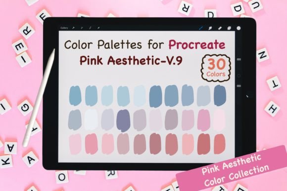 Procreate Color Palettes-Pink V.9: A Modern Palette for Digital Artists