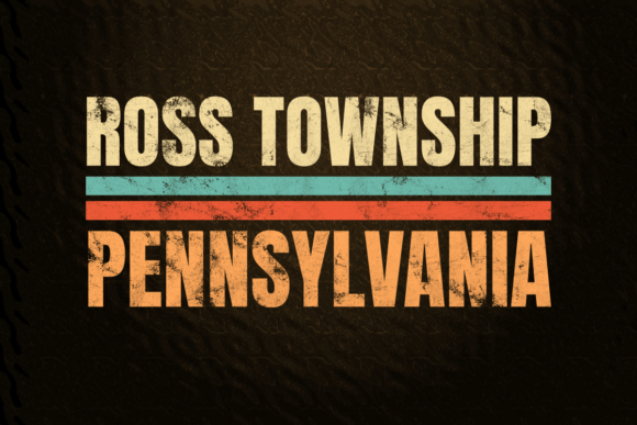 Ross Township Pennsylvania Retro Color: A 70s Vintage Design