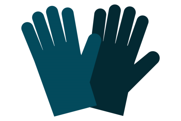 Safety Gloves Color Icon: Blue Hand Protection for Your Design Toolkit
