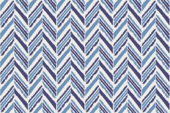 Styling with the Ikat Blue Color Chevron Pattern